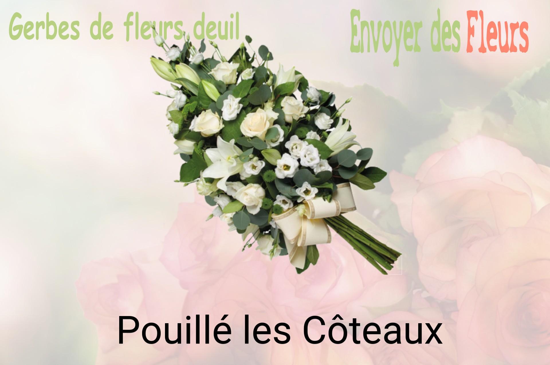 Gerbe de fleurs de deuil livrée à Pouillé-les-Côteaux